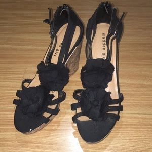 Flower-strap Madden Girl Wedges